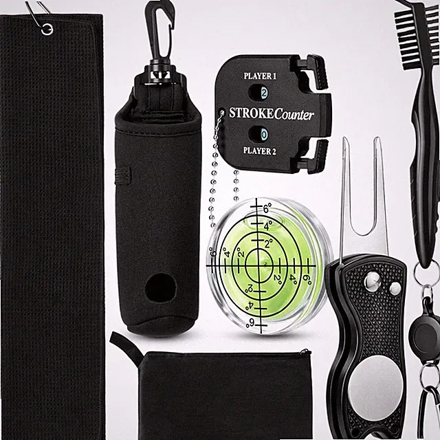 7 Pcs Golf Accessories Kit Cleaning Kit Accessories Include Towel Golf Ball B...