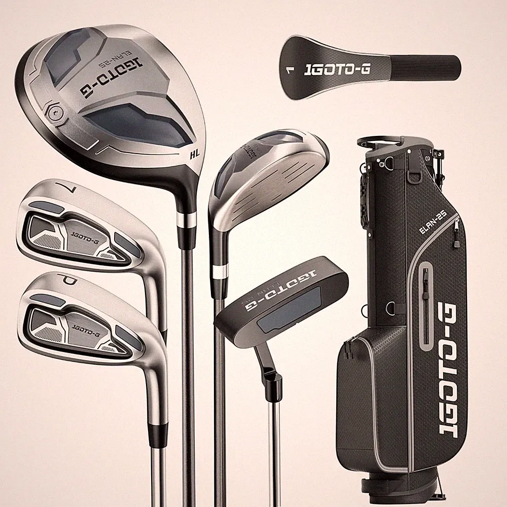 7 Pcs Golf Clubs Set - Complete Mens Golf Clubs Full Set Left Handed W/Stand Bag
