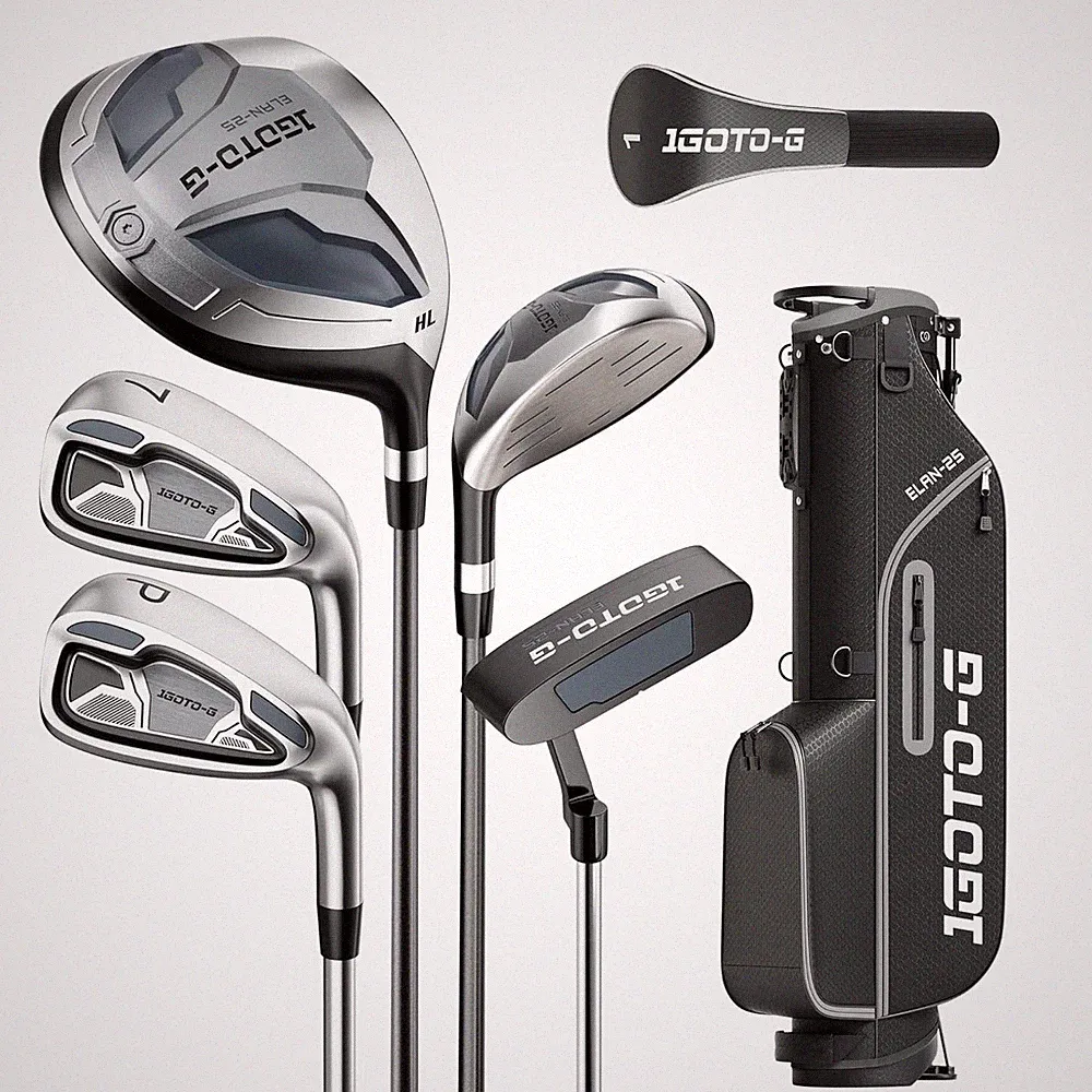 7 Pieces Golf Clubs Set for Man & Women - Complete Womens Golf Clubs Full Set Ri