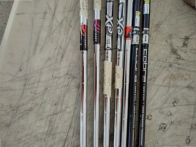 7 Re-useable Steel Shafts, .370, Suitable For Wedges/Putters, Read Description.