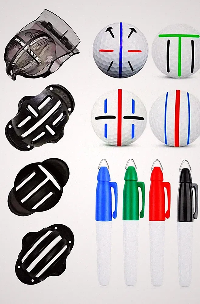 8 Pack Precision Golf Ball Marker, Upgrade Golf Accessories, 4 Golf Ball Mark...