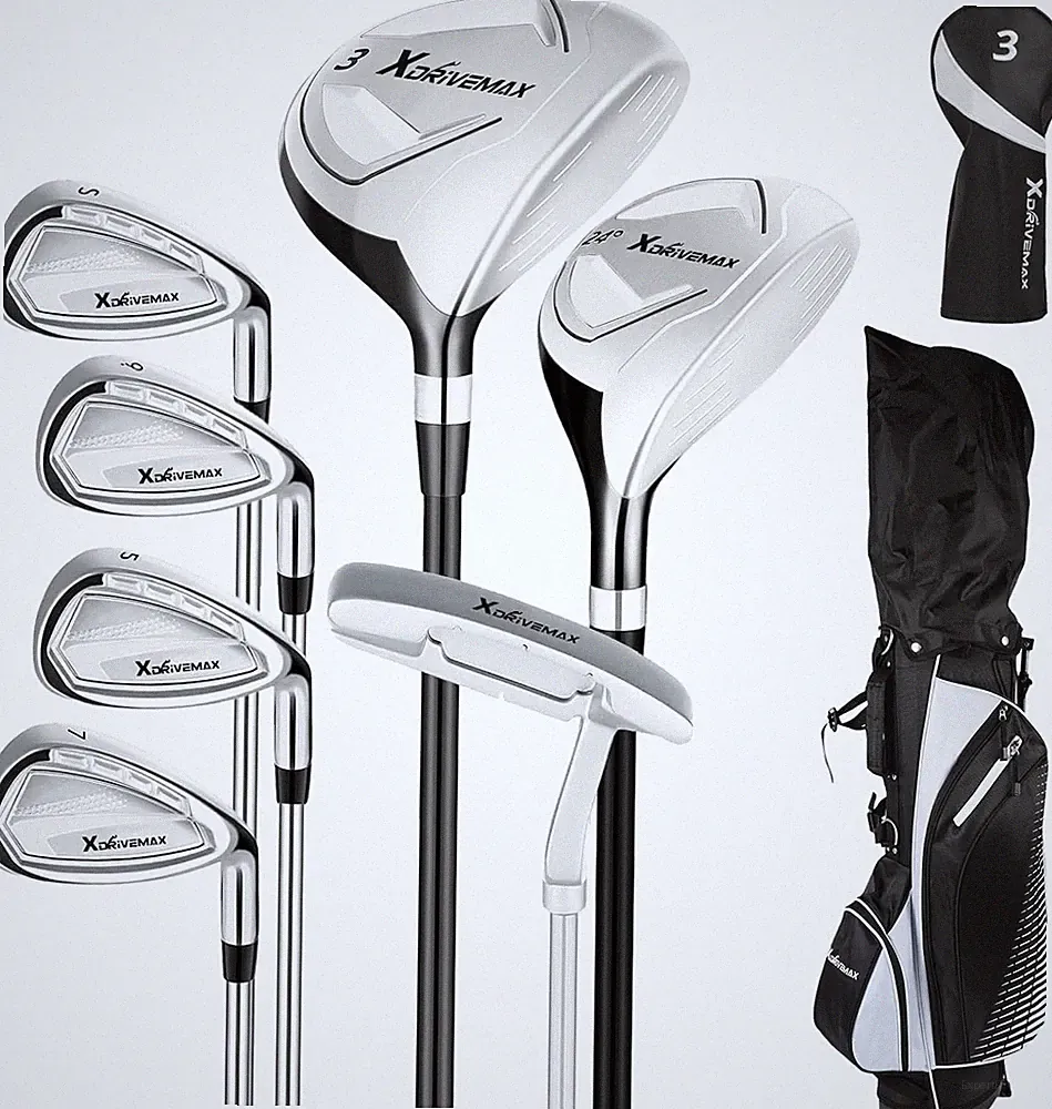 8-Piece Complete Golf Club Set for Men & Women - Beginner Friendly