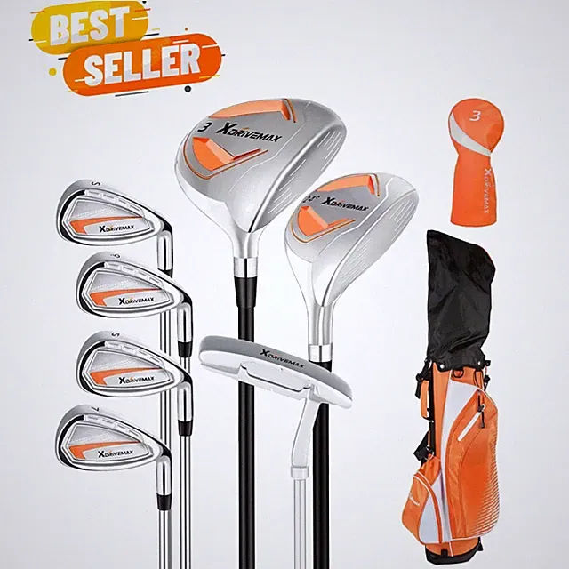 8-Piece Right & Left Hand Complete Golf Club Set for Men & Women: Wood, Hybri...