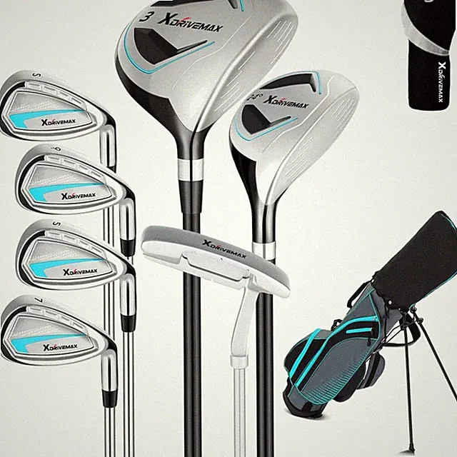 8 Pieces Complete Golf Club Set for Men & Women Left/Right Hand – Full Set wi...