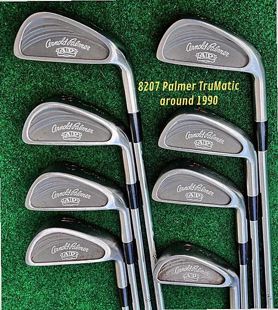 #8207 VINTAGE RH Palmer Tru Matic irons (1990?) 3-PW w/Dynamic R Steel