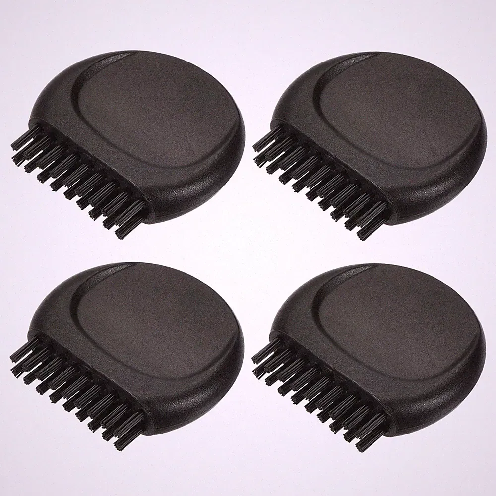 8pcs Mini Golf Club Brush Portable Pocket Dust Groove Cleaner Black