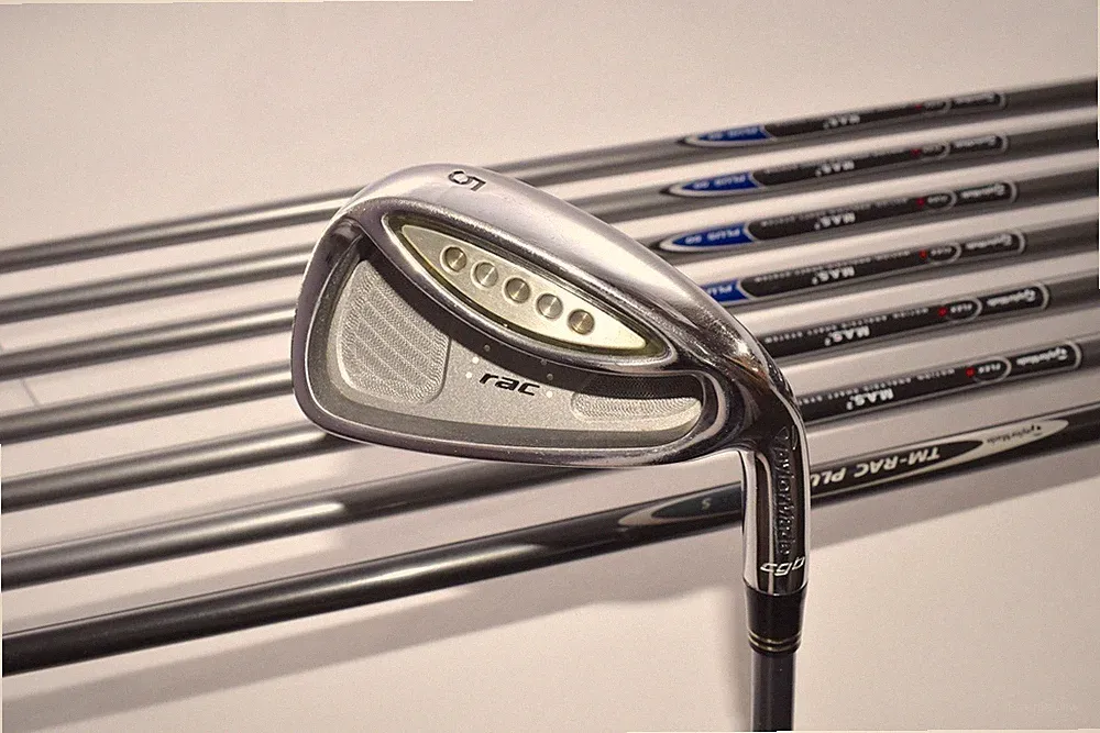 8pcs Taylormade RAC CGB Iron Set 5-6-7-8-9-PW-AW + RAC OS SW Flex R Regular RH