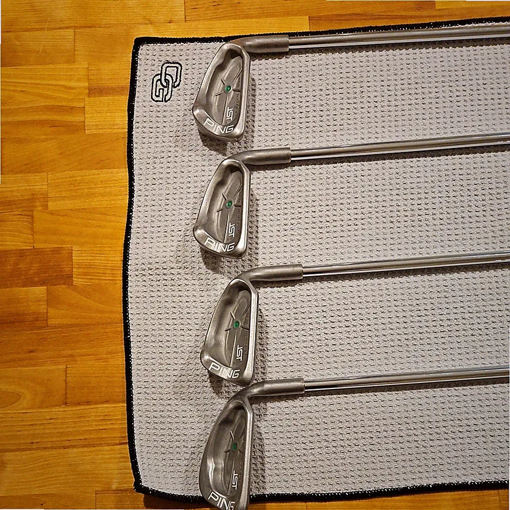 9.5+ RH PING ISI Irons Half Set : 5-7-9-SW : Green Dot : AWT 2.0 R : 5L Grips