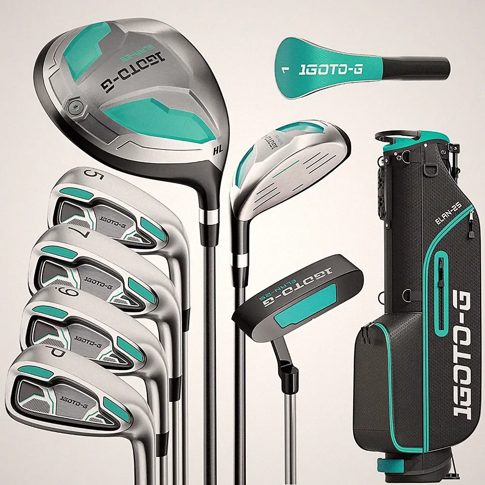 9 Pieces Golf Clubs Set Men & Women Left Handed Complete Golf Clubs Full