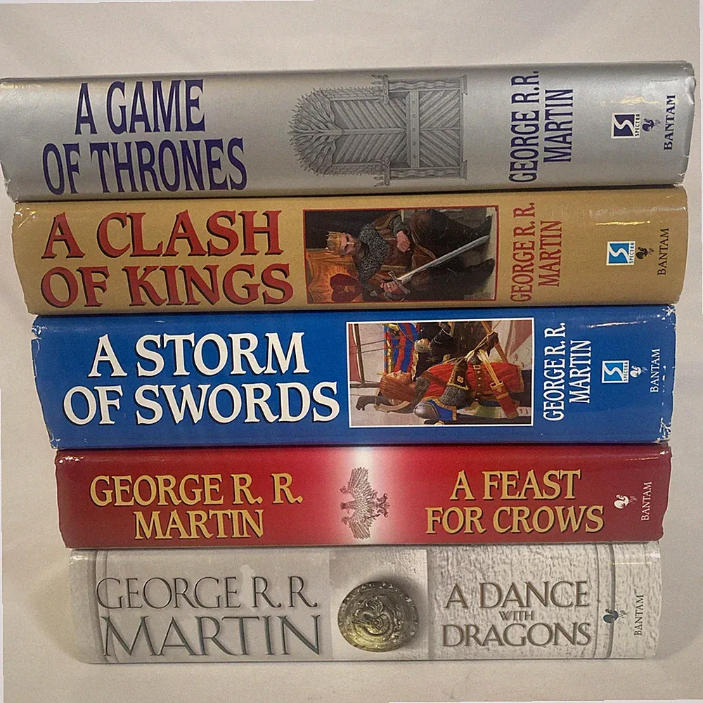 A Song of Fire and Ice Complete Book Set #1-5 HCDJ