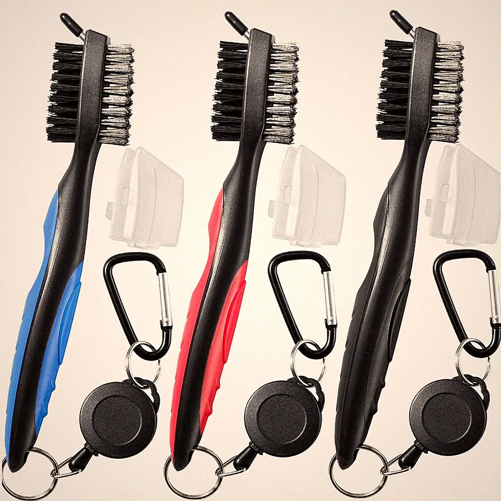 Able Golf Club Cleaner Tool 3 Pack, Golf Gifts For Men, Aluminum,Multicolor