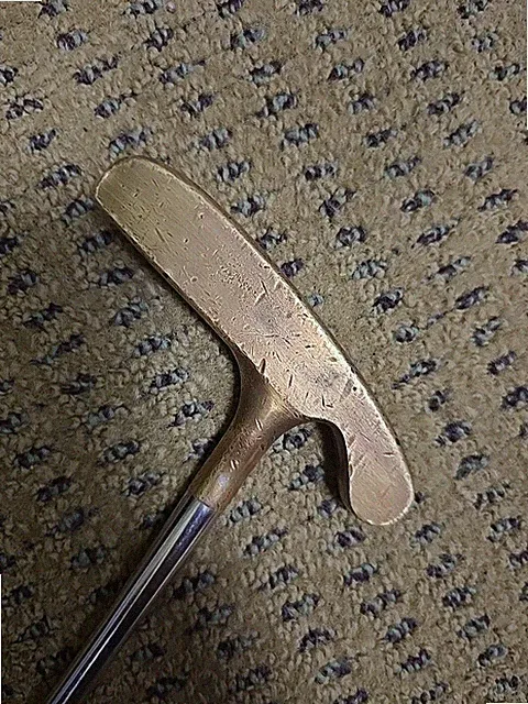 acushnet bullseye putter john reuter O-Set-U6s Jr Offset Right Handed Brass