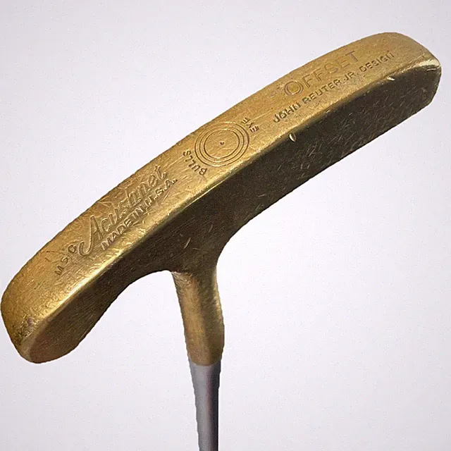 Acushnet Bullseye Putter Offset John Reuter Jr M5C Fluted Steel 35" RH