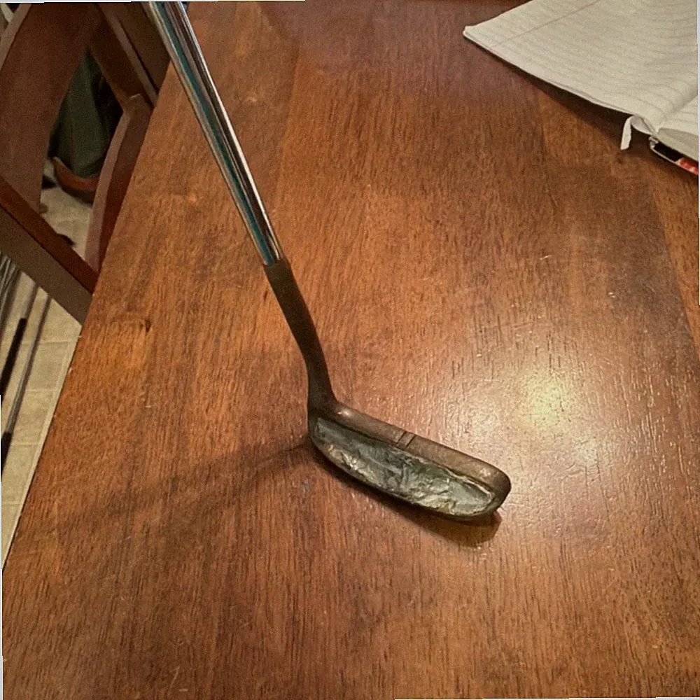 Acushnet Gulls 35A Heel Shafted Flate Vintage Putter Steel Shaft Golf Club