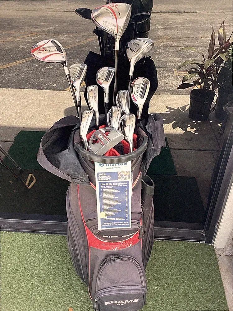 Adams a12 OS Complete Golf Set Woods, Hybrids, Irons, Putter, Bag Lite Graphite