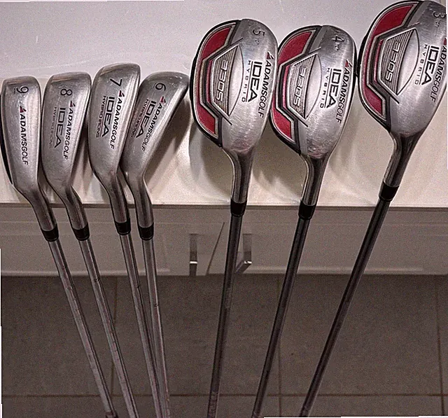 Adams A3OS Idea Hybrid Iron Set 4-9 Iron Right Handed Stiff Flex Steel Graphite