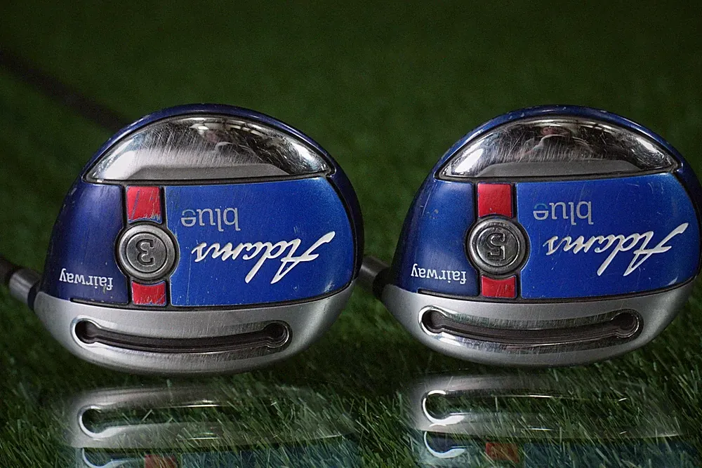 Adams Blue Fairway Woods Set 3W, 5W RH Aldila 55g Lite Flex Graphite Shaft RH