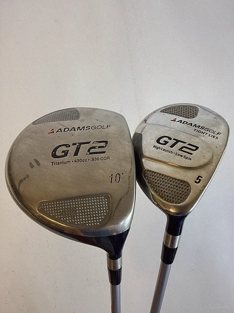 Adams Golf GT2 Fairway Woods Set Driver-10* And 5 Wood Regular Graphite Shafts