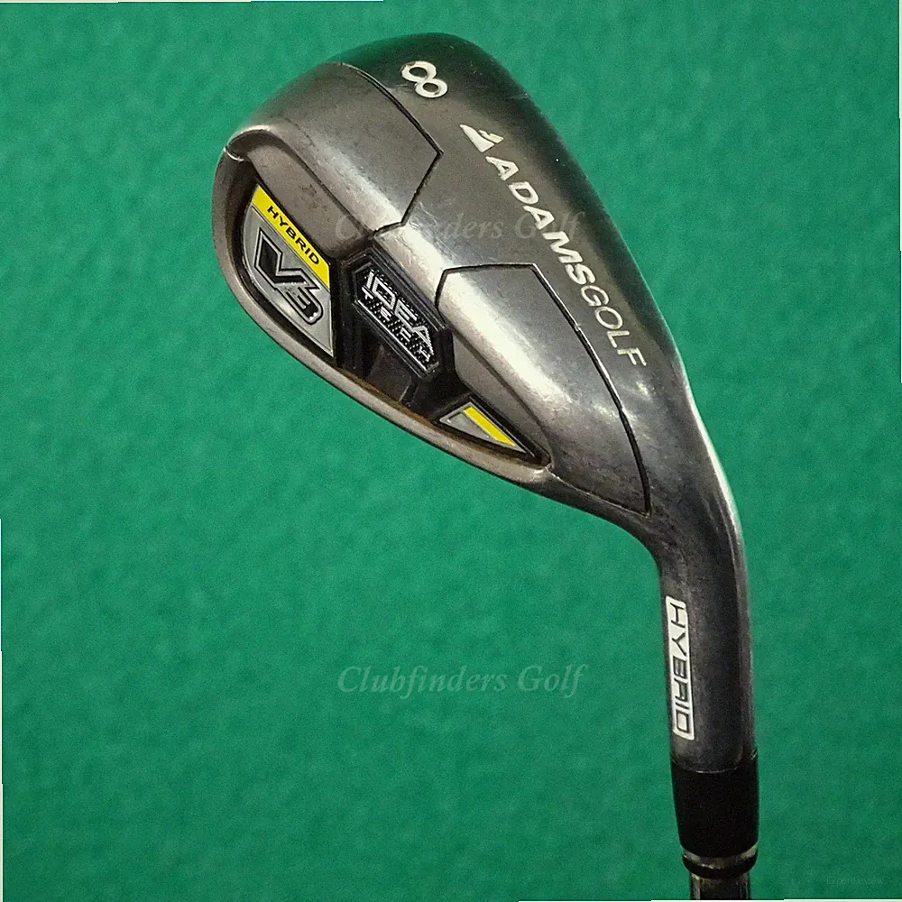 Adams Golf Idea Tech V3 Hybrid Single 8 Iron Factory True Temper Steel Stiff