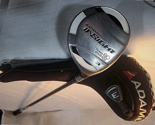 Adams Golf Insight Power Brazed TI Aldila R Flex Fairway 3 Wood with cover