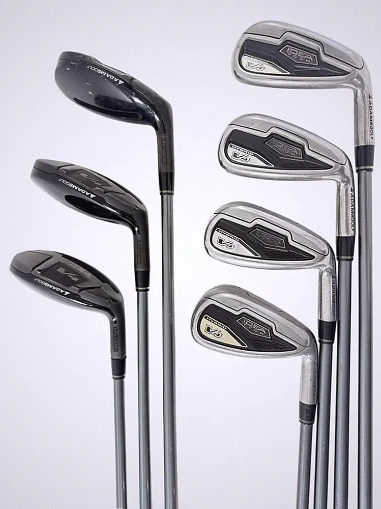 Adams Golf NICE Idea Tech V4 Hybrid Irons Complete Set 4-PW Graphite Lite Flex