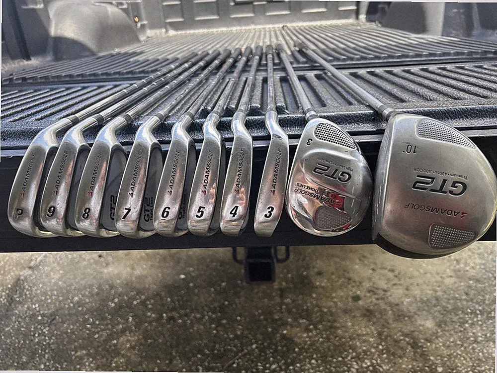 Adams Golf - Tight Lies Iron Set 3-PW, Driver & 3 Wood Nice Starter Set See Pics