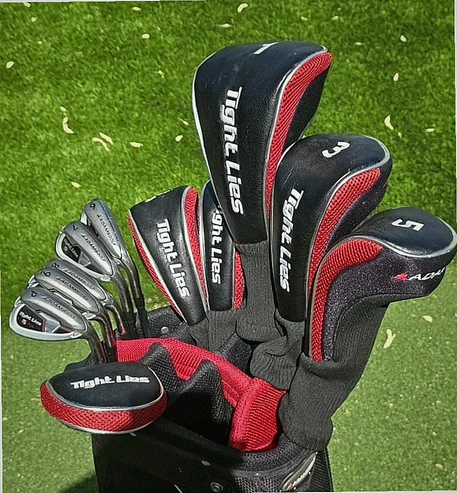 Adams Golf TL Plus 11pc Set & Bag 6-PW+Woods/Hybrids+Putter New Grips Lite Flex