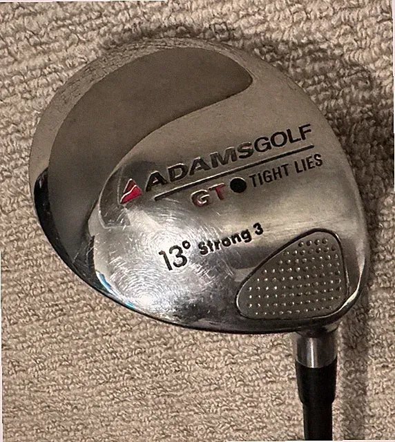 ADAMS GT Tight Lies Fairway 13° Strong 3 Wood GT Steel Shaft Stiff Flex RH VGUC!