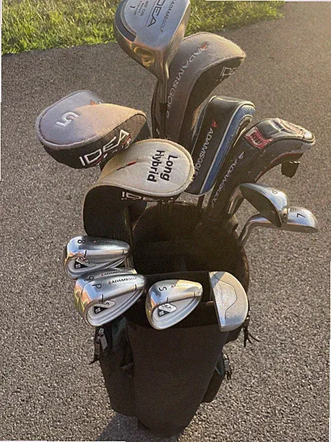 Adams Idea A2 OS Full Set & Bag 13 Clubs New Golf Pride Grips Excellent Condo