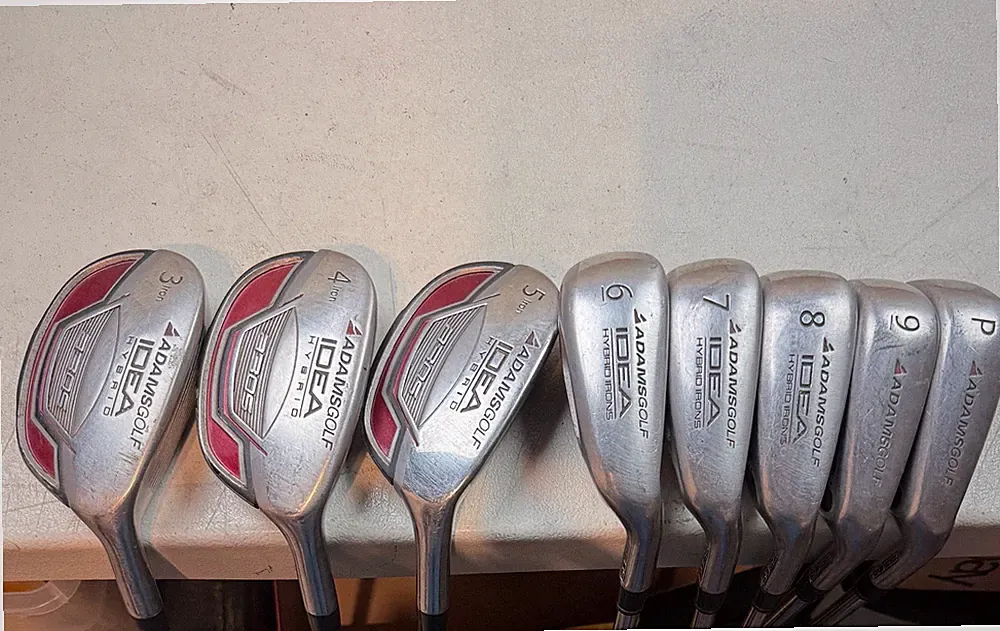 ADAMS IDEA a30S Hybrid & Iron Golf Club Set RH 3W-PW 3W 4W 5W 6 7 8 9 PW