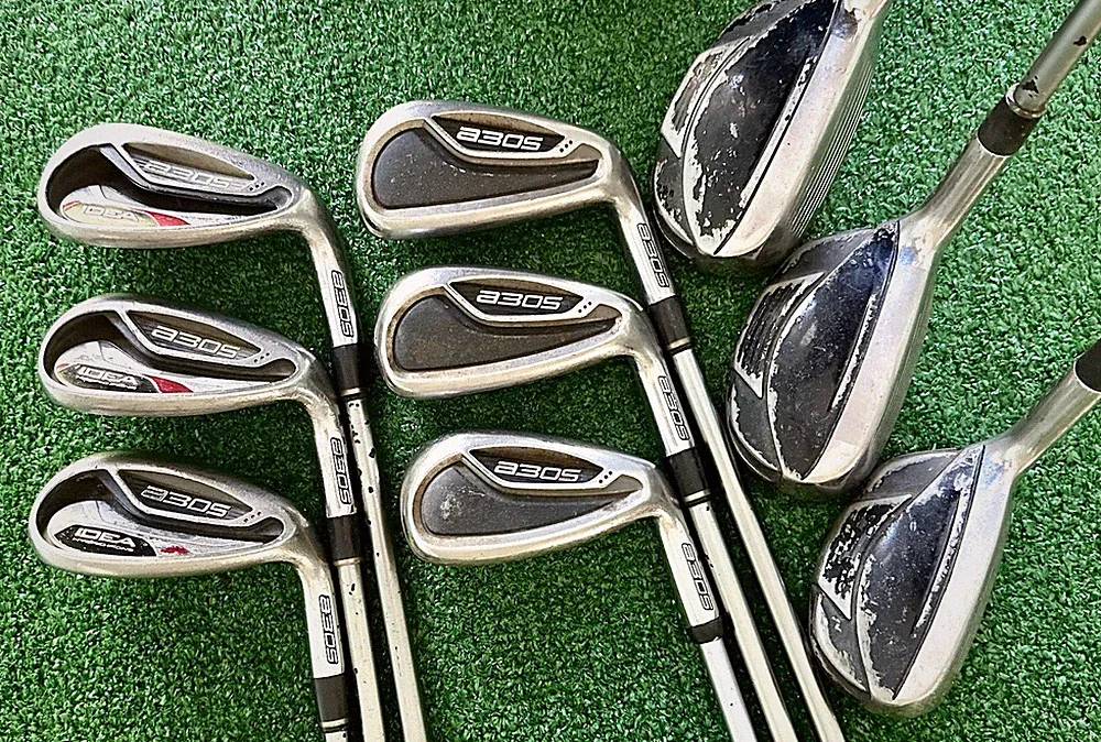 Adams IDEA a3OS Iron Set 4H-6H+7-PW+GW+SW, Seniors GRAFALLOY 65g, MRH VALUE!