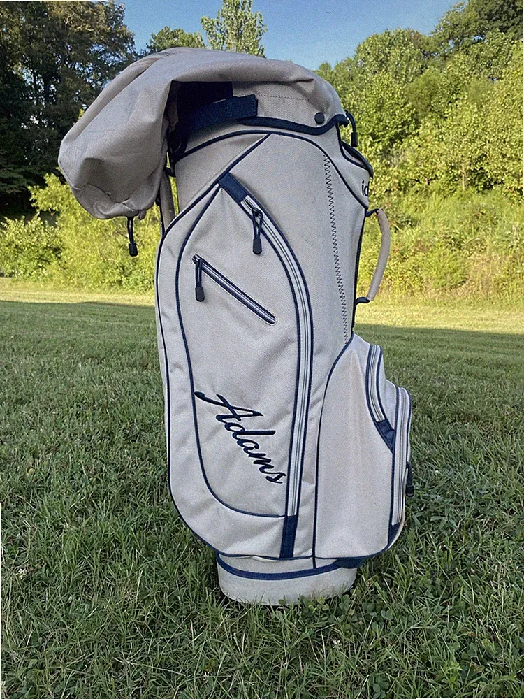 Adams Idea Almond Tan Golf Bag Cart 14-Way Divider w/Rain Hood