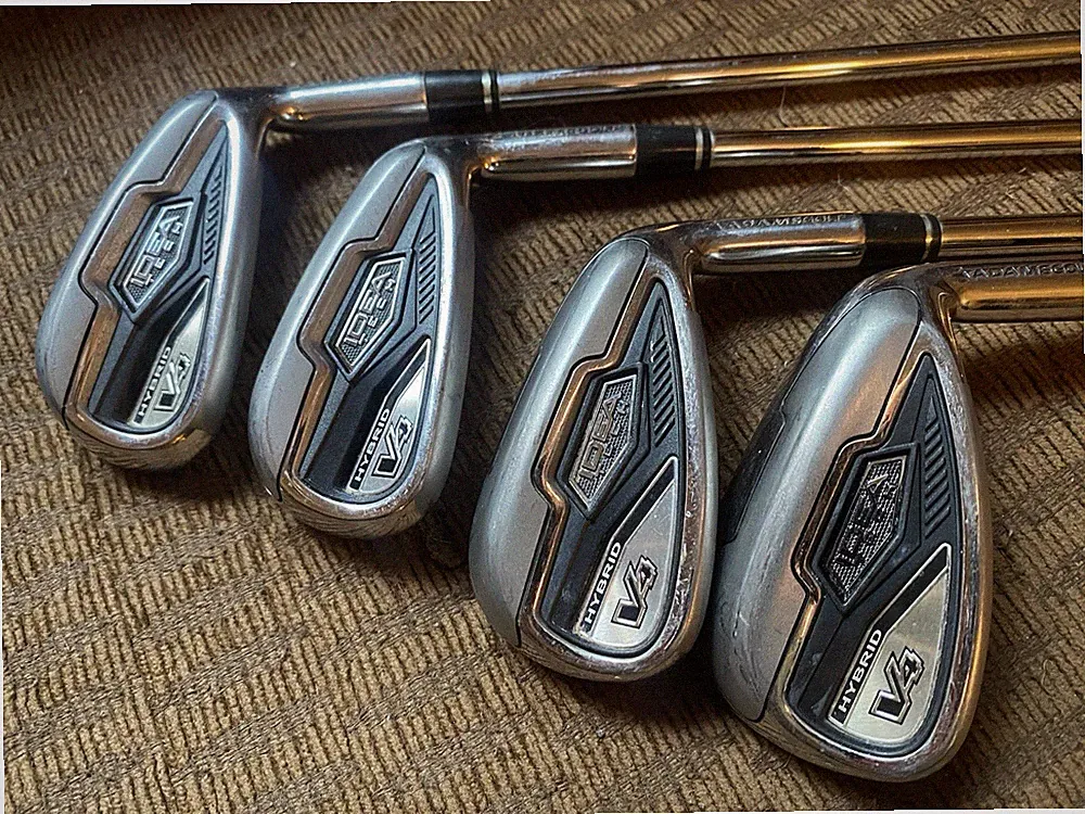 Adams Idea Tech V4 Irons 7,8,9,G Regular Flex Steel Golf Clubs