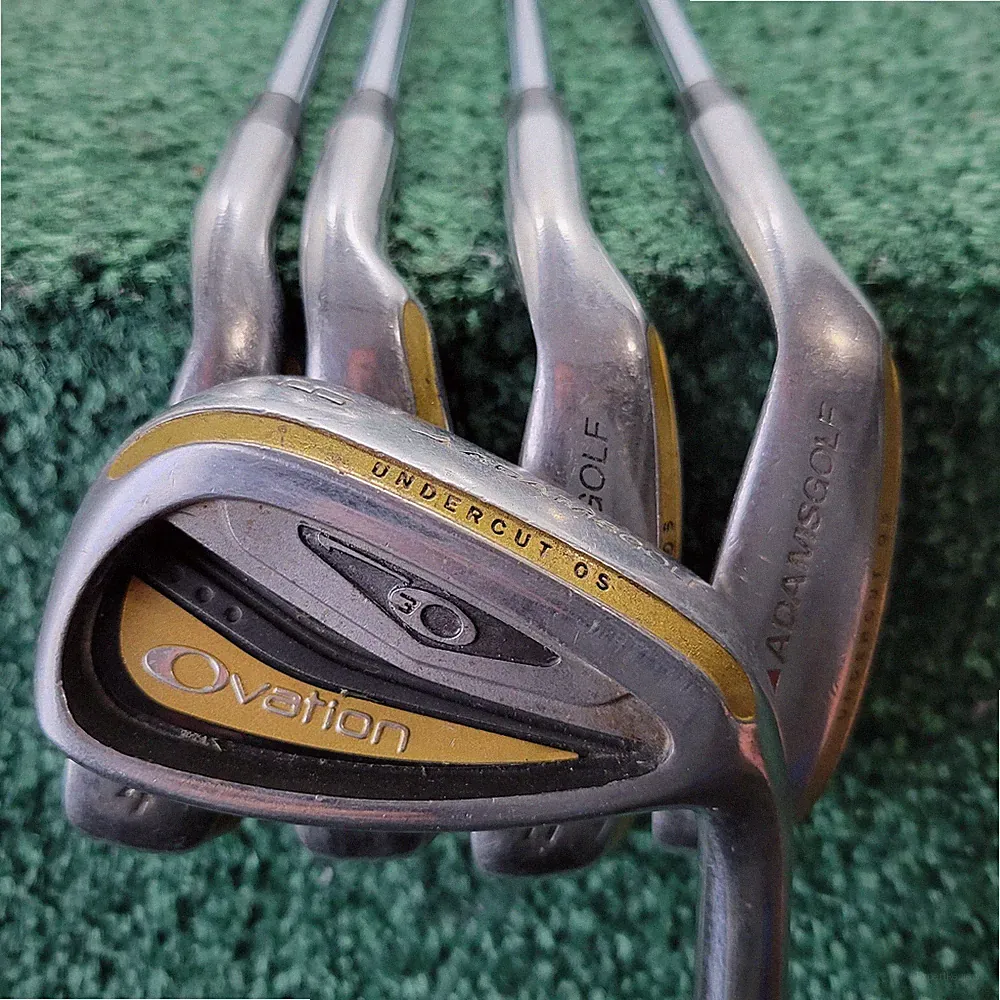 Adams Ovation O3 Iron Set 4-9 Uniflex Flex Steel Shafts RH Clubs OS NO 7 IRON