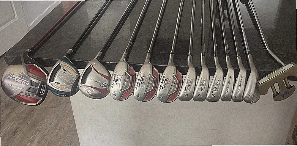 Adams Tight Lies 12 Piece Complete Golf Club Set / Regular Flex Shafts