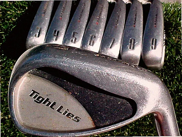 Adams Tight Lies RH Golf Clubs set Stainless Stiff Flex Irons 3 - PW w New Grips