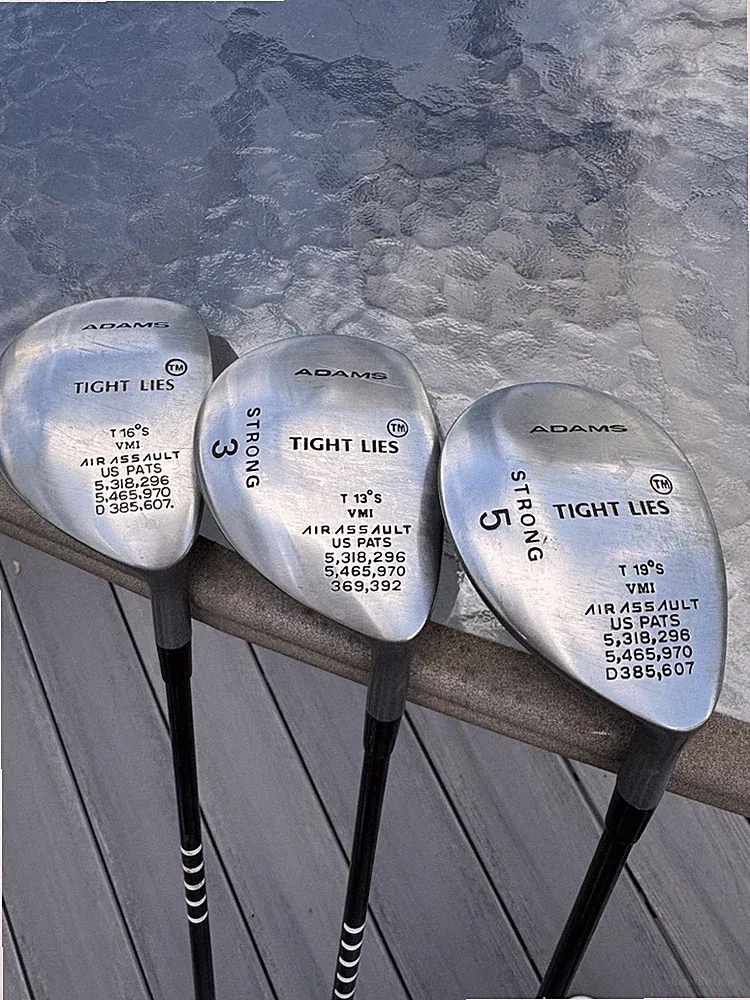 Adams Tight Lies Strong 3, 5 & 16° S Fairway Woods RH Mens Golf Clubs Set