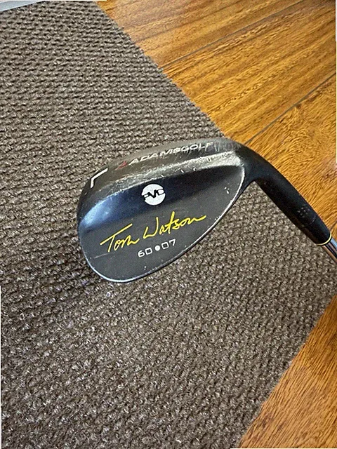 Adams Tom Watson Black 60-07 60° LW Lob Wedge Stepped Steel Stiff