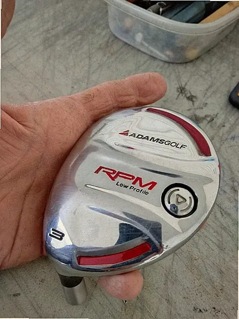 AdamsGolf RPM 3-wood, Lefthanded, With A New graphite Shaft in Sr. or Stiff.