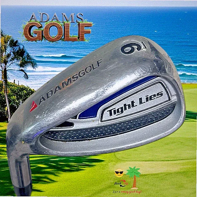 ADAMSGOLF Tight Lies LH 9 Iron True Temper Steel Uniflex Shaft New Grip Included