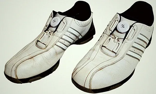 Adidas 360 Traxion BOA Golf Shoes White Black Athletic F33446 Mens US 10.5