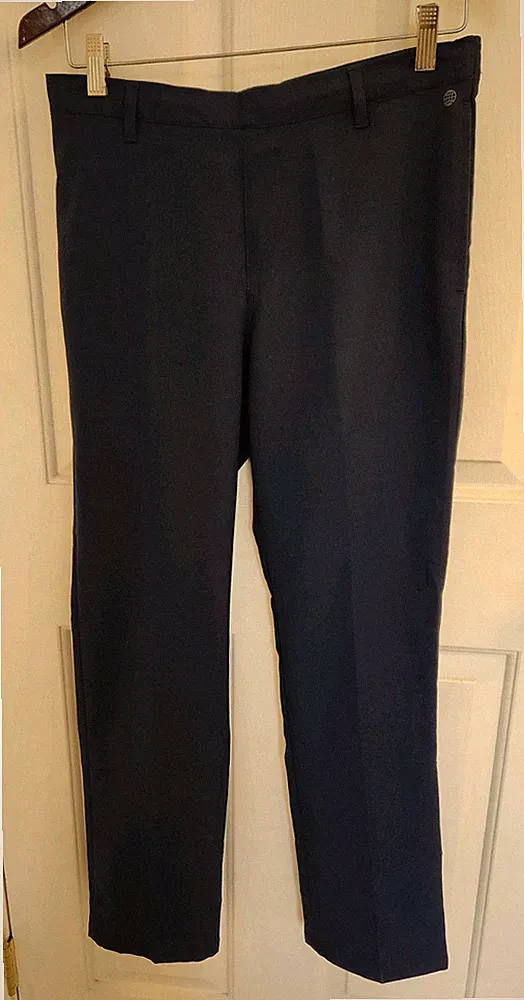 Adidas Boys' Golf Pants Lightweight Elastic Waist Navy Large NWT