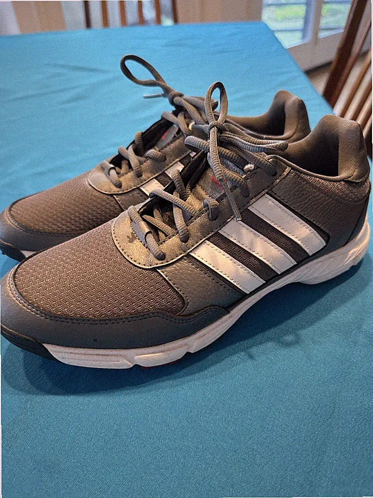 Adidas Mens Tech Response 4.0 Golf Cleats Shoes 12 ART F33551 Gray Sportswear