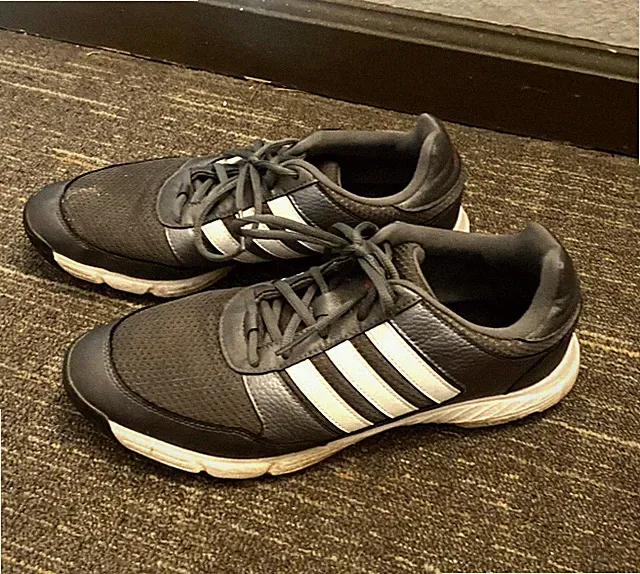 Adidas Tech Response 4.0 Golf Shoes Men 10.5 Gray White Golf Cleats Grey