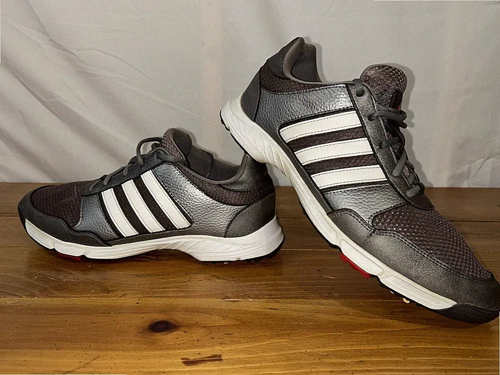 Adidas Tech Response 4.0 Golf Shoes Men 8 Gray White F33551 Golf Cleats Grey