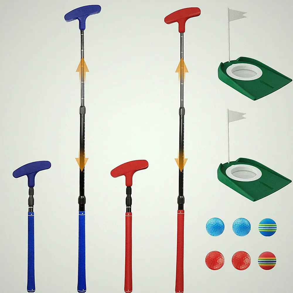 Adjustable Golf Putter, Mini Golf Set - 2 Kids Golf Clubs with 6 Golf Balls &...