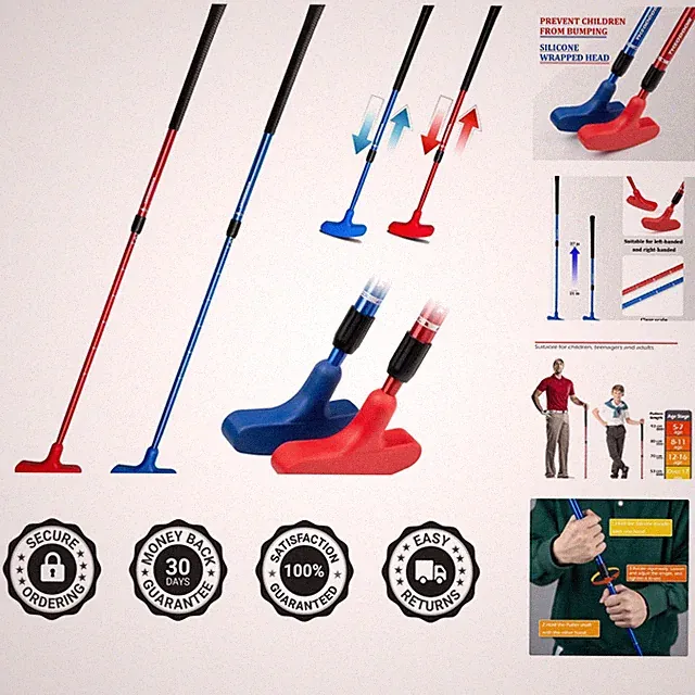 Adjustable Two-Way Golf Putter Set for Kids and Adults - Ultimate Practice Tool
