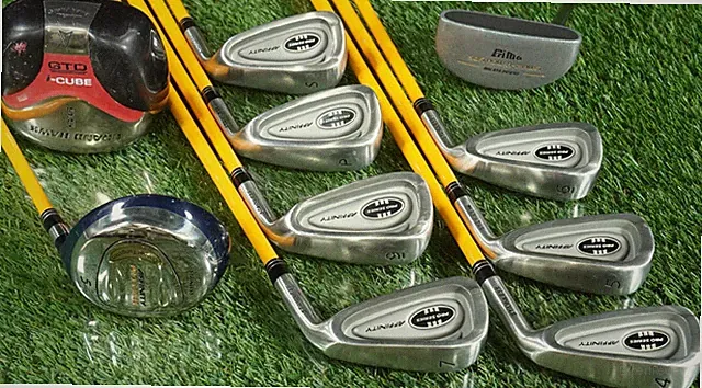 AFFINITY MENS 10PC. GOLF SET 4-7,9,PW,SW,5W, GRAND HAWK DRIVER PRIMA PUTTER RH
