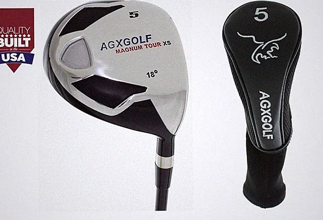 AGX FAIRWAY #5 WOOD MENS RH or LH 18 DEGREE GRAPHITE SHAFT ALL SIZES + HEADCOVER