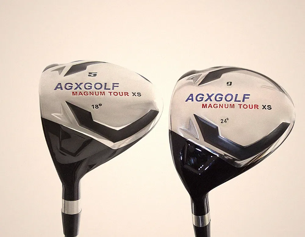 AGX LADIES LEFT HAND MAGNUM XS EDITION 5 & 9 FAIRWAY WOODS SET, GRAPHITE SHAFTS